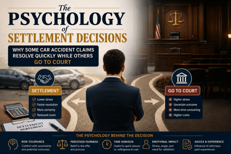 Some Car Accident Claims Settle While Others End Up in Court