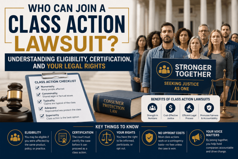 Who can join a class action lawsuit