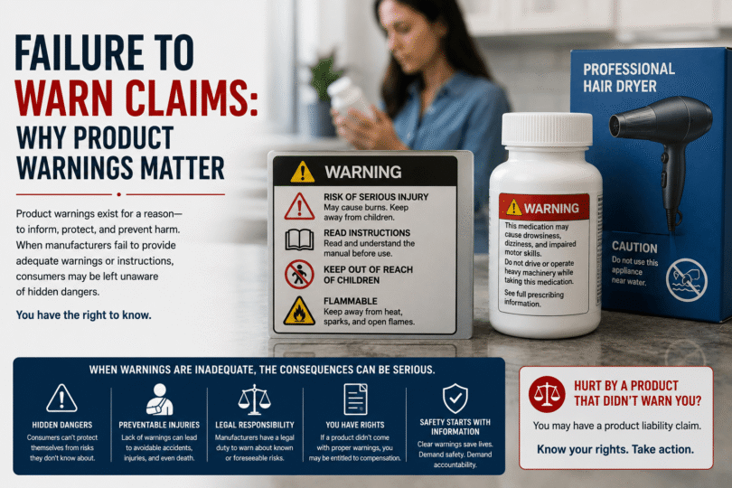 Failure to warn claims
