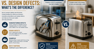Manufacturing defects vs design defects