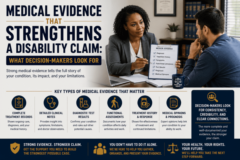 Medical evidence for disability claims