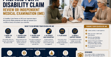 Disability claim medical examination